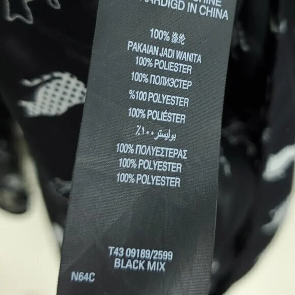 Marks & Spencer Sheer Cat-Print Peter Pan Collar Blouse Black US 8 Halloween - Picture 15 of 16